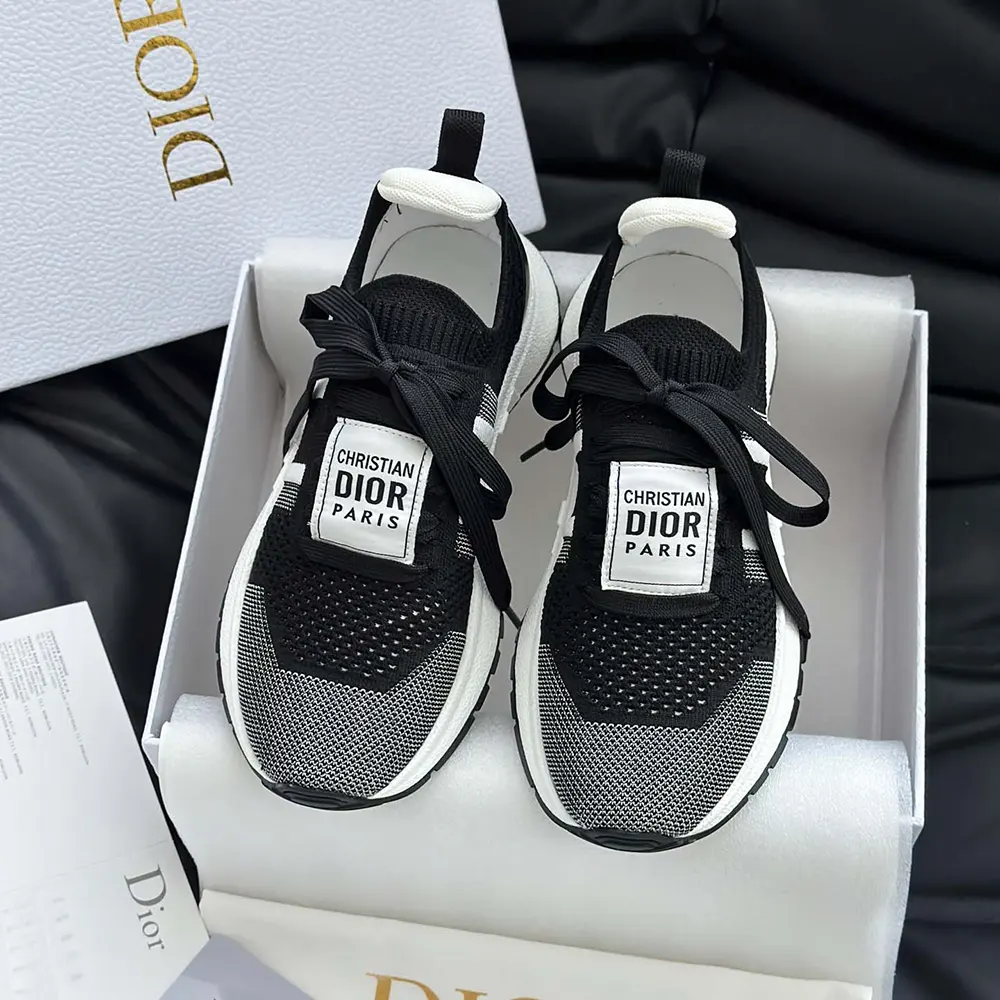 Dior Unisex Run’n’Dior Sneaker Black and White Technical Mesh - image 6