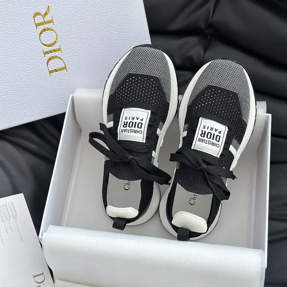 Dior Unisex Run’n’Dior Sneaker Black and White Technical Mesh - image 7