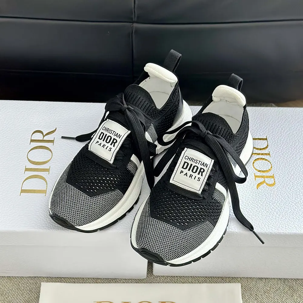 Dior Unisex Run’n’Dior Sneaker Black and White Technical Mesh - image 5