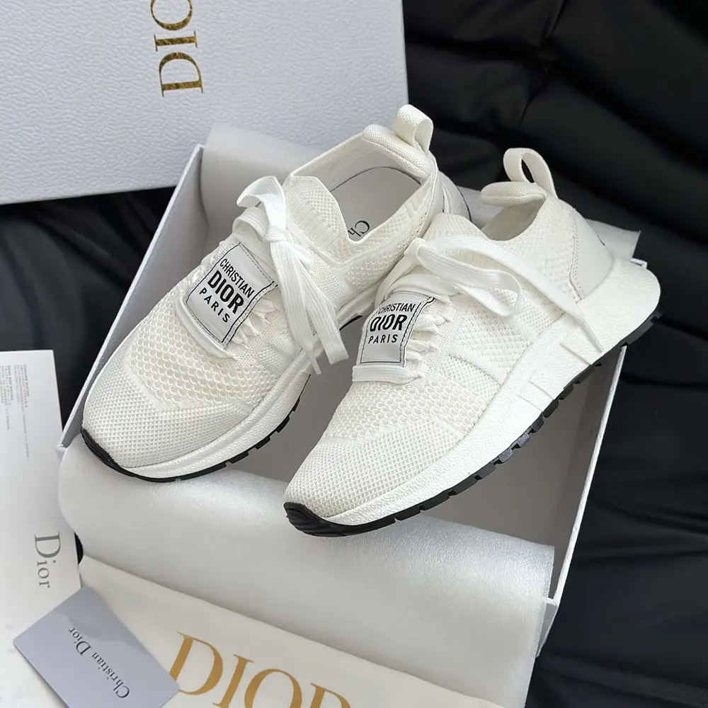 Dior Unisex Run’n’Dior Sneaker White Technical Mesh - image 9