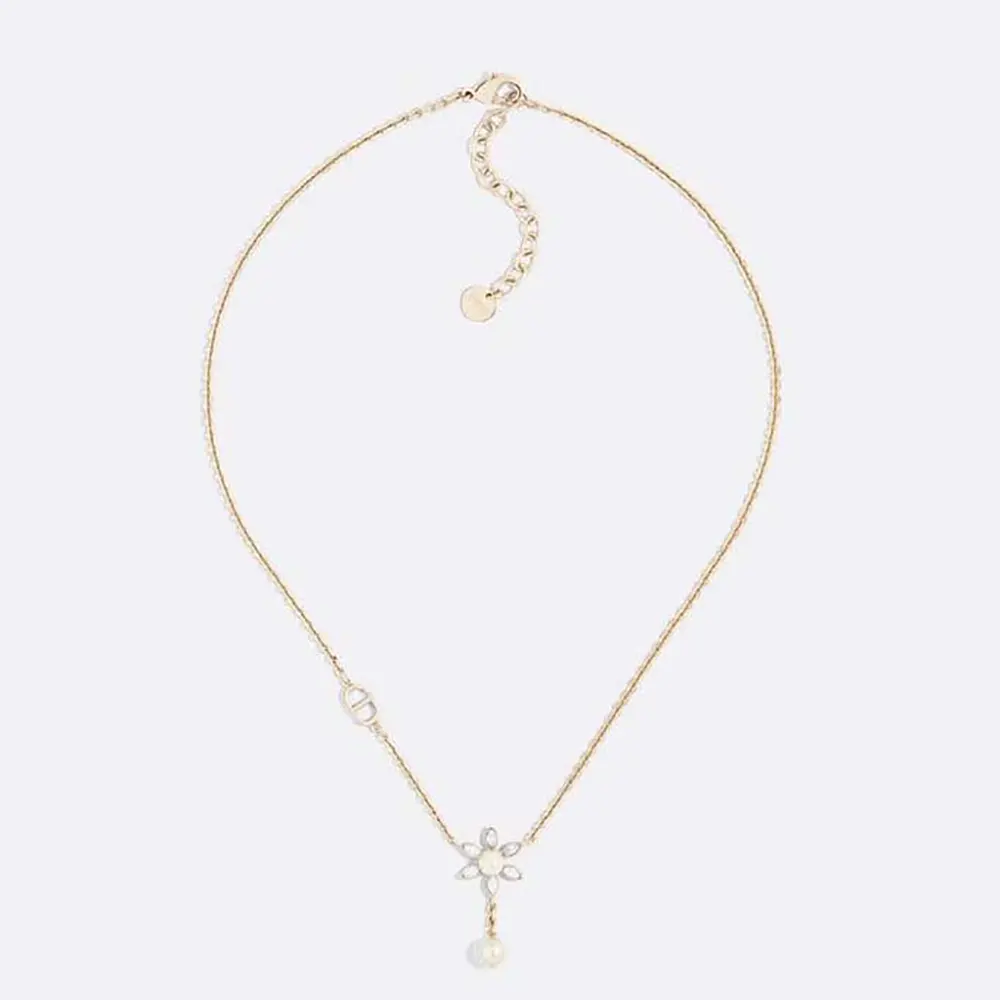 Front view of Dior Women Bloom in Dior Necklace gold-finish metal