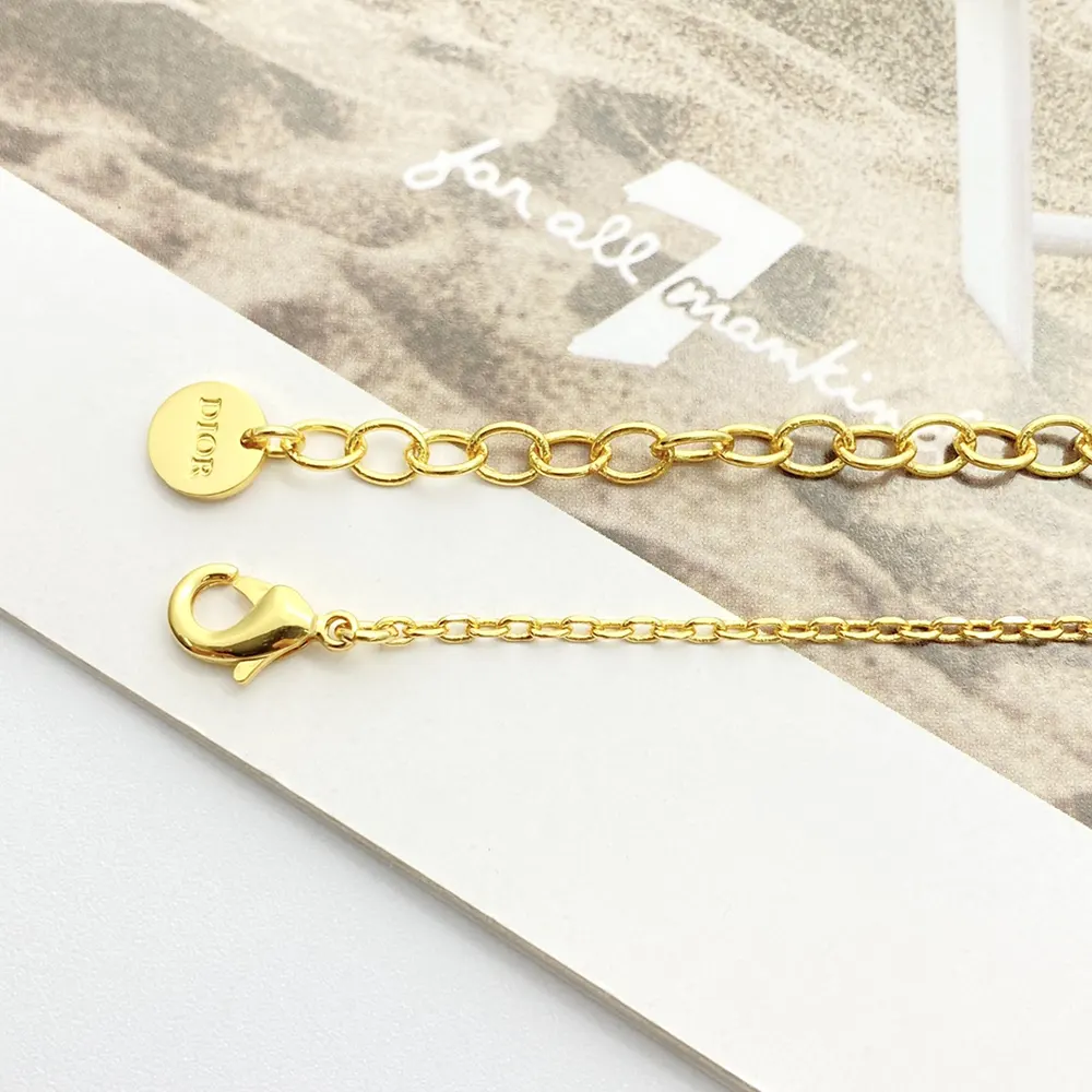 Dior Women Bloom in Dior Necklace Gold-Finish Metal with White Resin Pearls and Silver-Tone Crystals - image 7