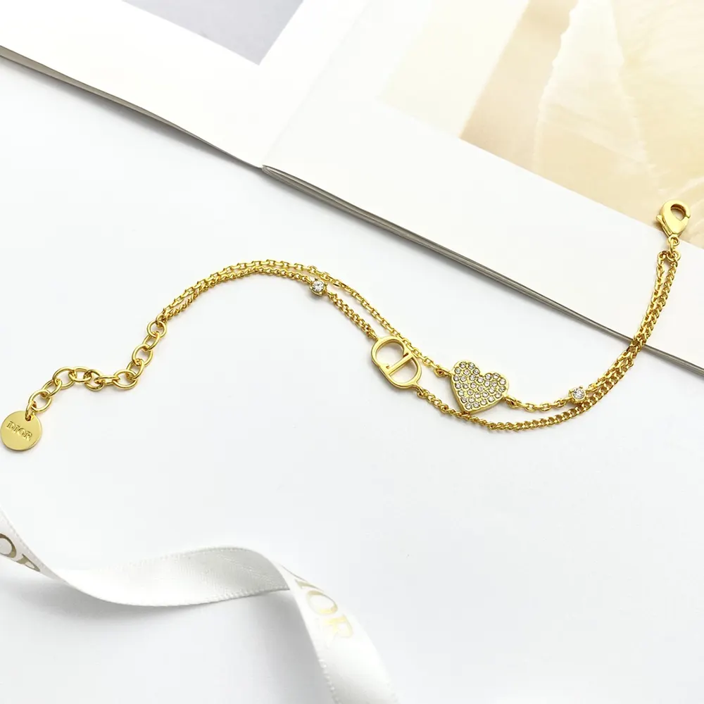 Side view of Dior Women Clair D Lune Bracelet clasp and design