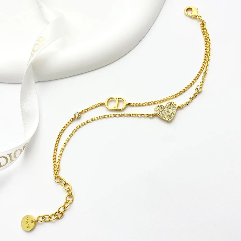 Dior Women Clair D Lune Bracelet Gold-Finish Metal and Silver-Tone Crystals - image 4