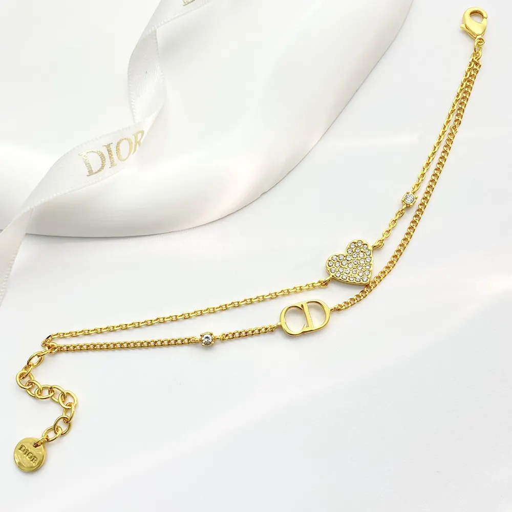 Dior Women Clair D Lune Bracelet Gold-Finish Metal and Silver-Tone Crystals - image 5