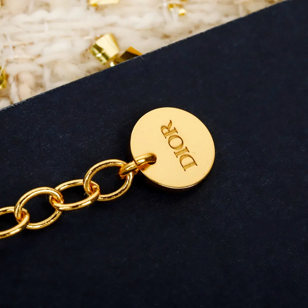 Dior Women Lucky Dior Necklace Gold-Finish Metal and White Resin Pearls - image 6