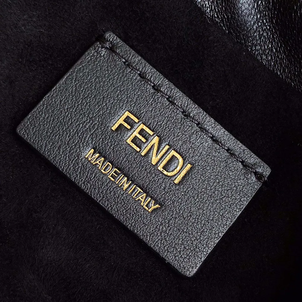 Fendi Women Mamma Baguette Medium Black Nappa Leather Bag - image 10