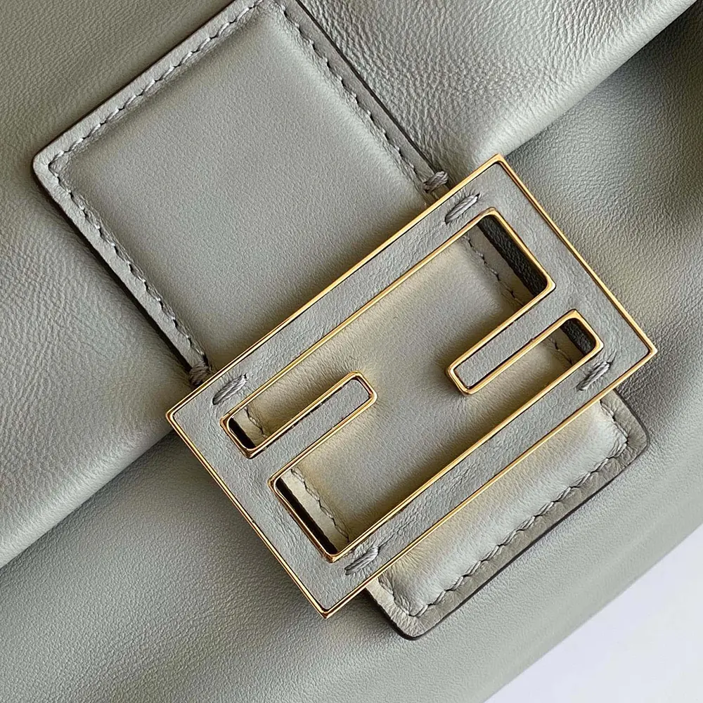 Fendi Women Mamma Baguette Medium Matcha Green Nappa Leather Bag - image 8