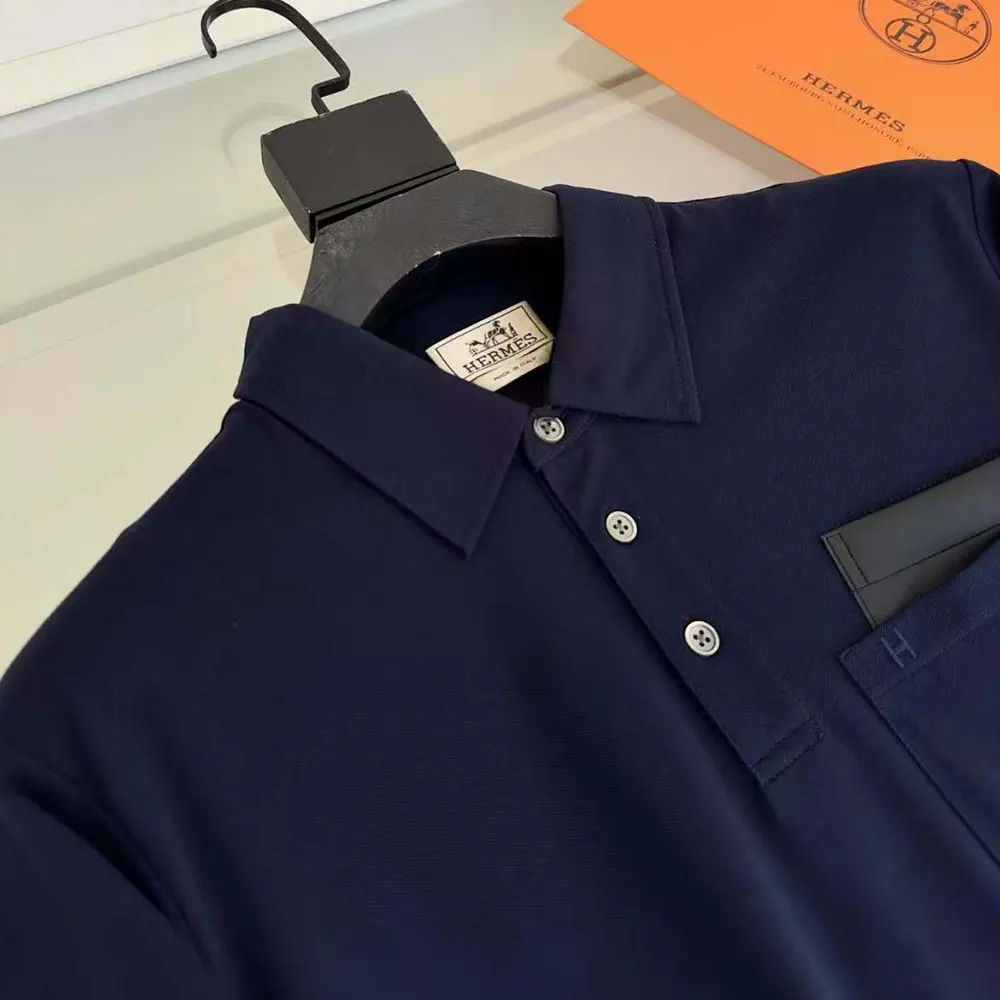Hermes Men Polo Shirt with Pocket - image 5