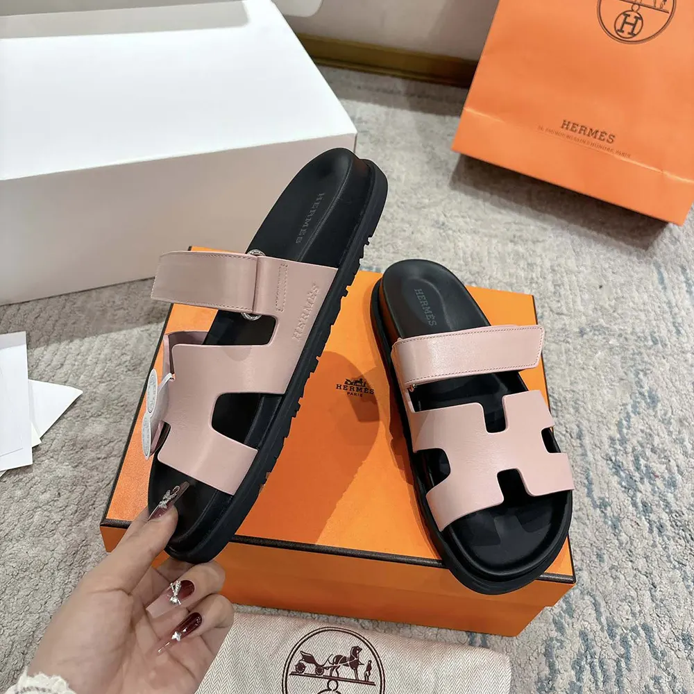 Hermes Unisex Chypre Sandal-Pink - image 5