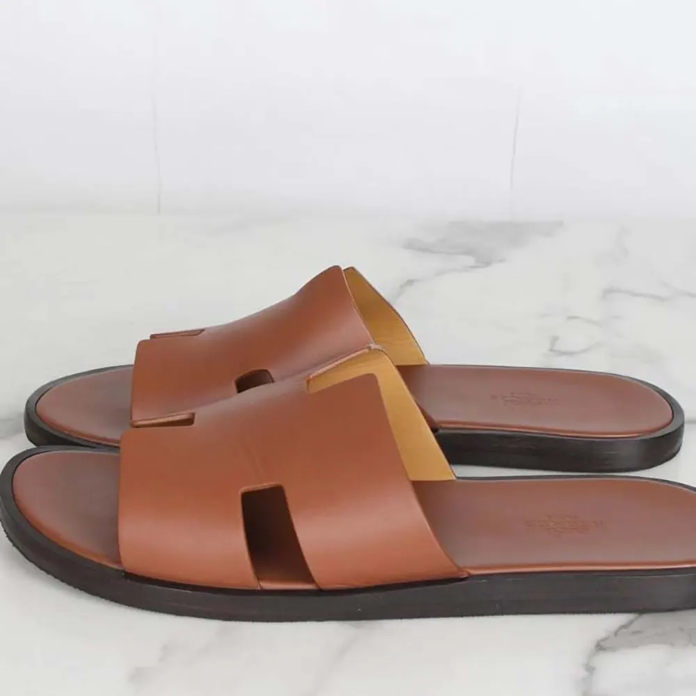 Hermes Unisex Izmir Sandal-Brown - image 4
