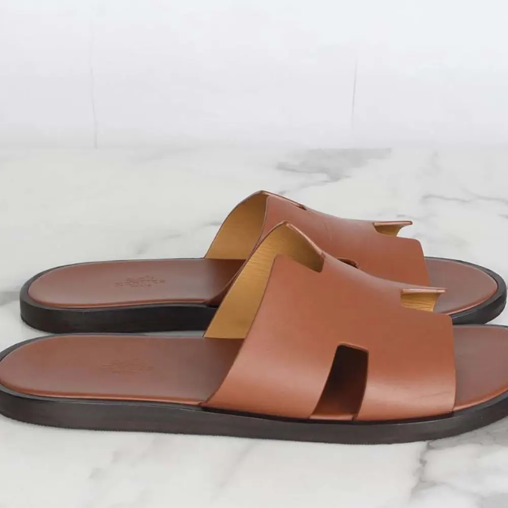 Hermes Unisex Izmir Sandal-Brown - image 5