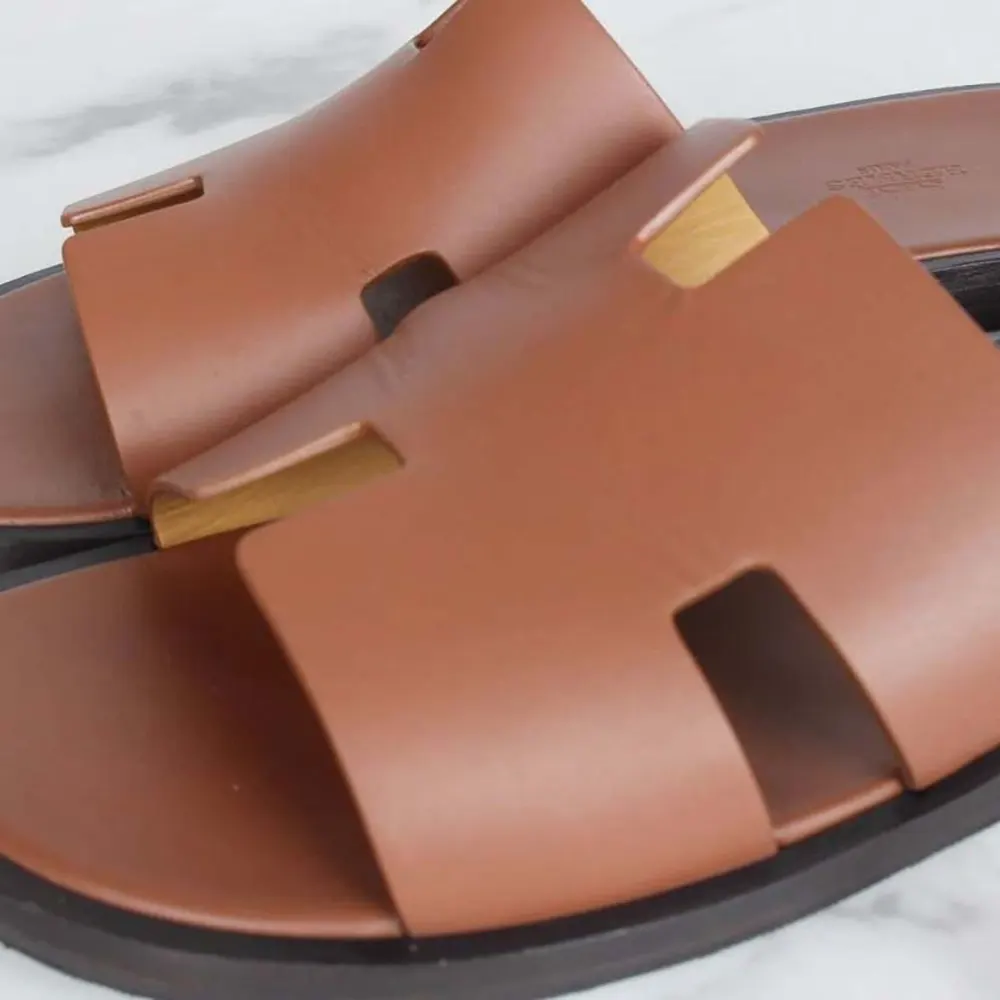 Hermes Unisex Izmir Sandal-Brown - image 7