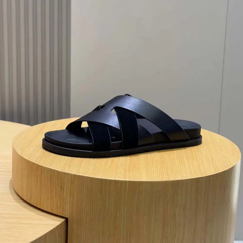 Hermes Unisex Kazimir Sandal-Black - image 6