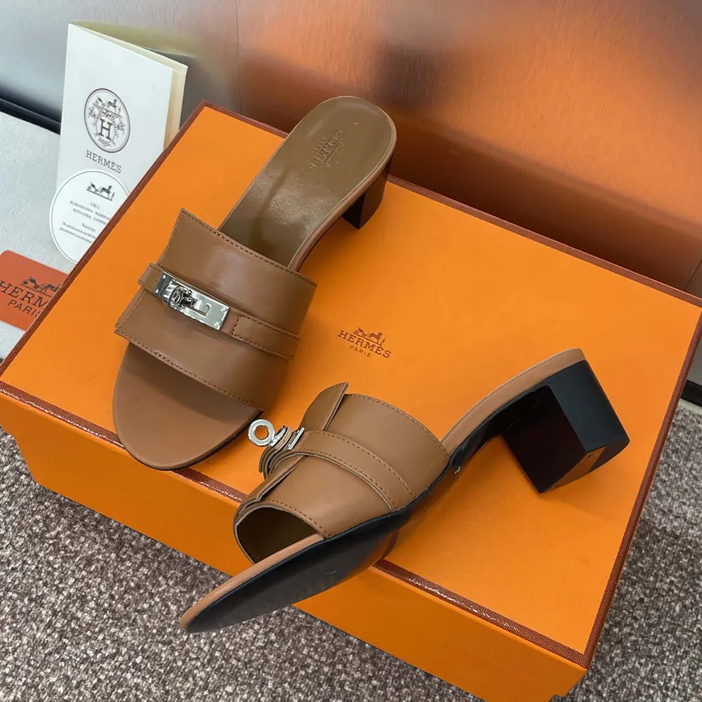 Hermes Women Gigi 50 Sandal-Brown - image 7