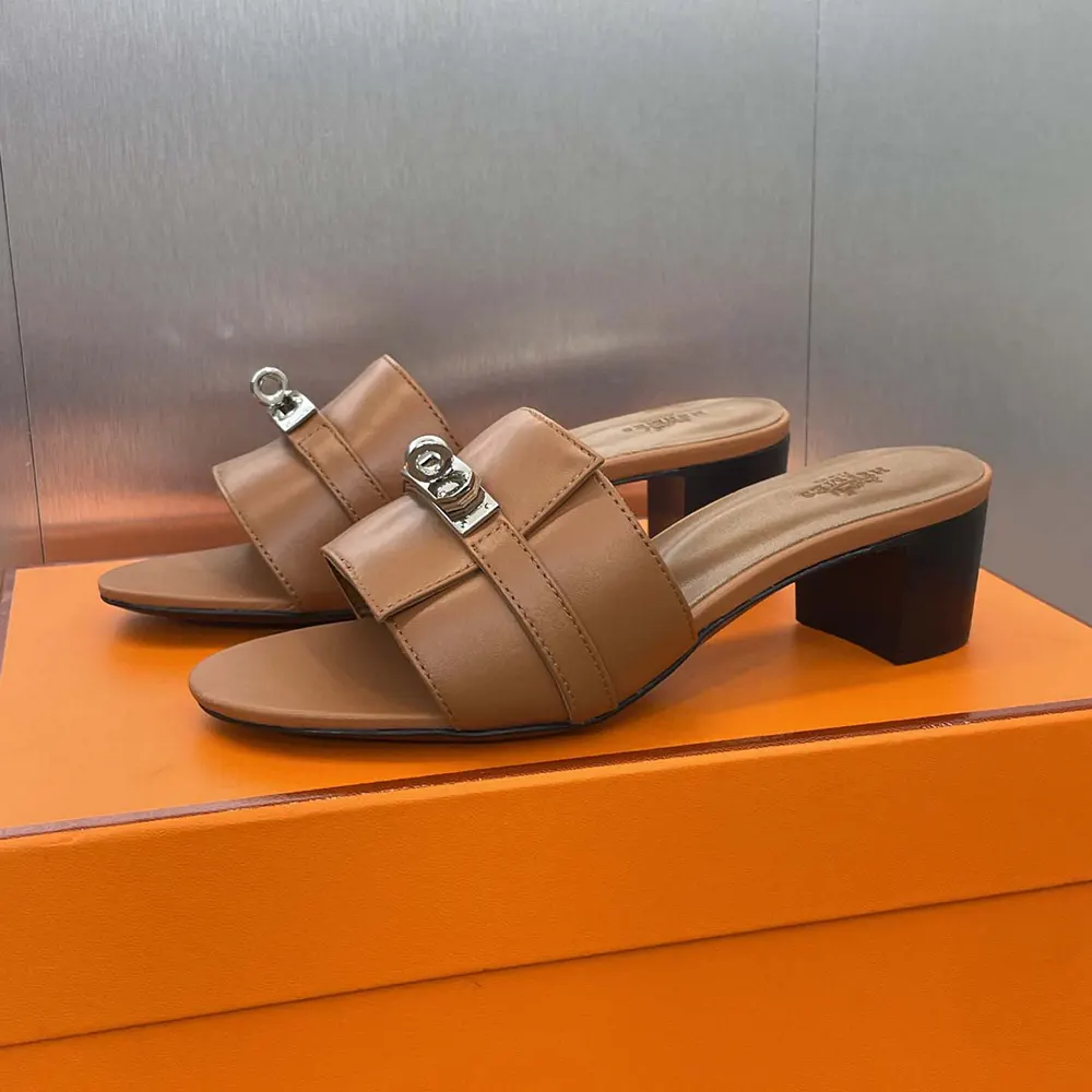 Hermes Women Gigi 50 Sandal-Brown - image 5