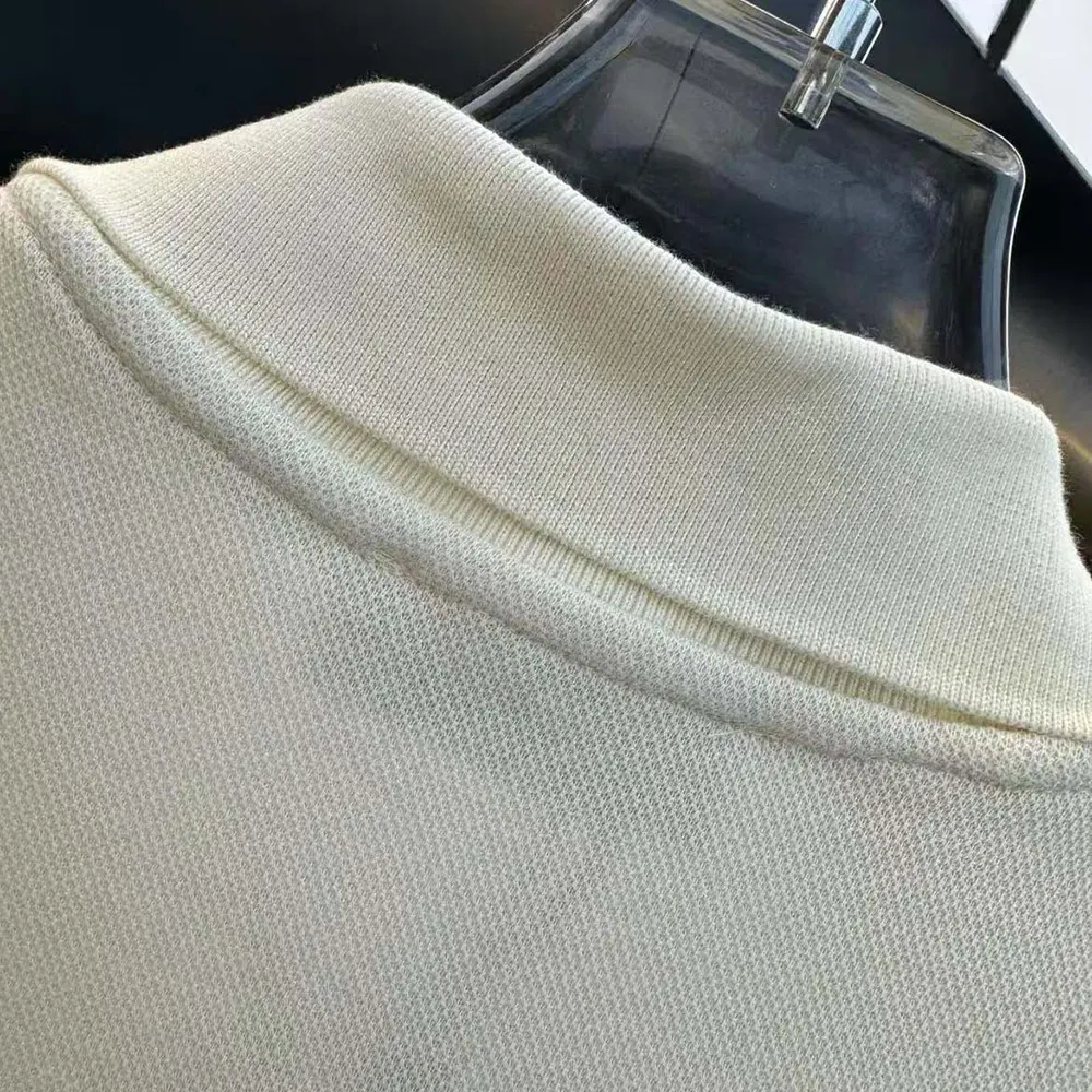 Prada Men Fleece Polo Natural Shirt in a Fleece Design-Beige - image 7
