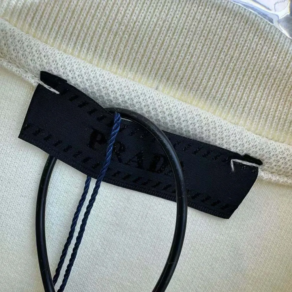 Prada Men Fleece Polo Natural Shirt in a Fleece Design-Beige - image 10