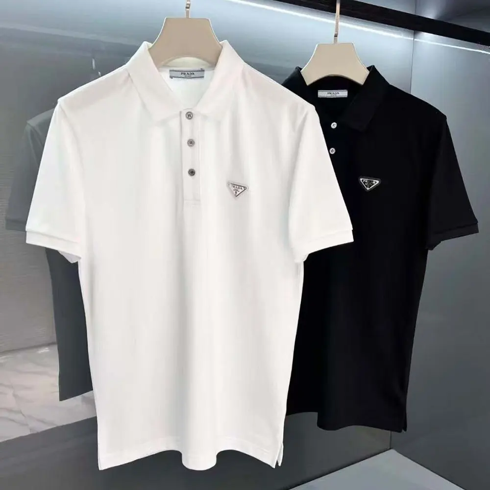 Prada Men Fleece Polo Natural Shirt in a Fleece Design-White - image 7