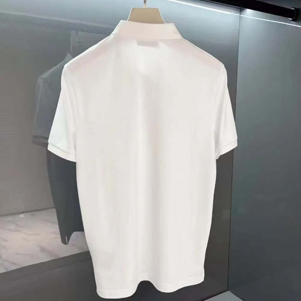 Prada Men Fleece Polo Natural Shirt in a Fleece Design-White - image 4