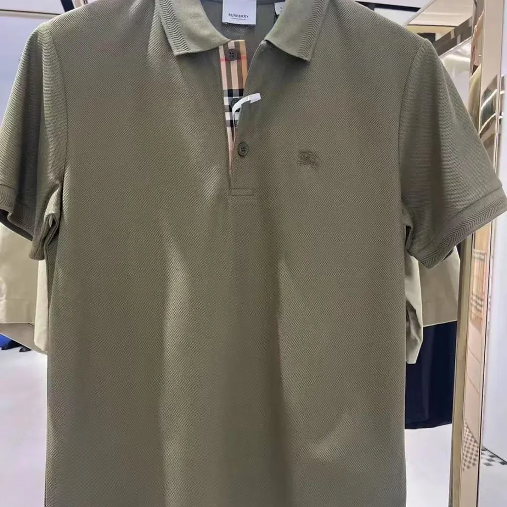 Burberry Men Cotton Polo Shirt with Equestrian Knight Design - image 4