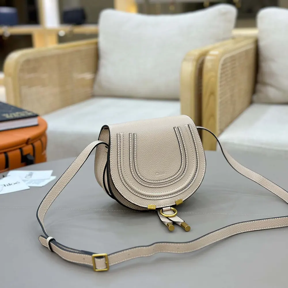 Chloe Women Small Marcie Saddle Bag is Crafted Leather - image 12