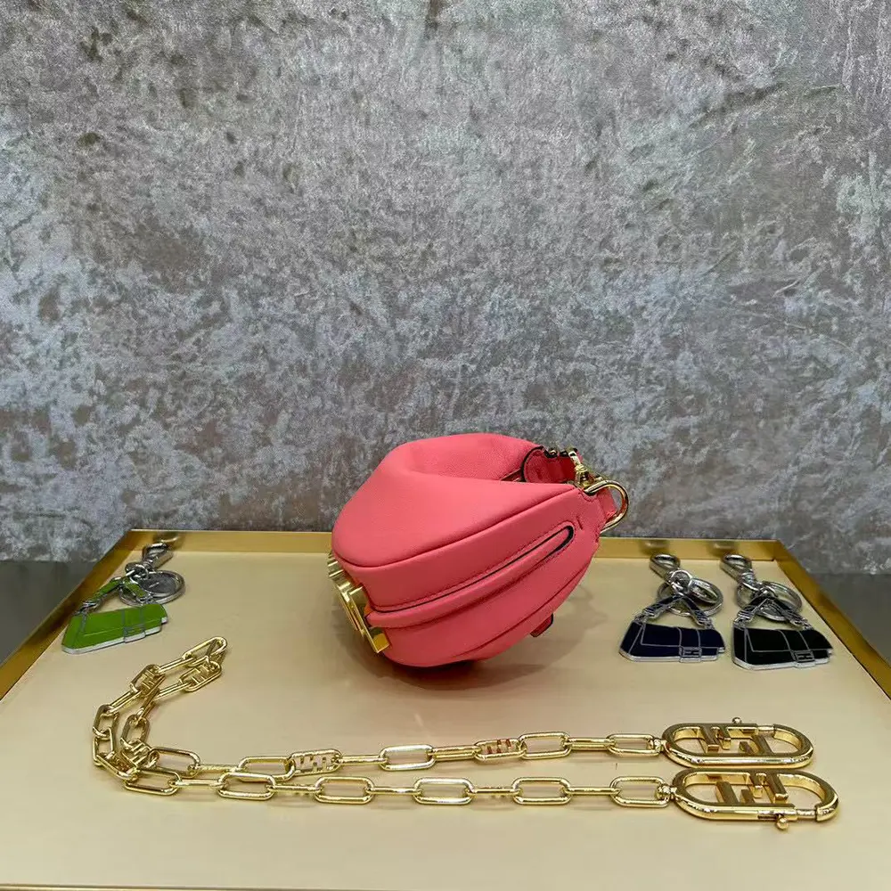 Fendi Women Nano Fendigraphy Pink Leather Charm - image 4