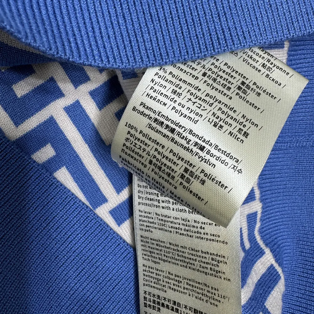 Fendi Women Sweater Blue FF Cotton Jumper - image 10