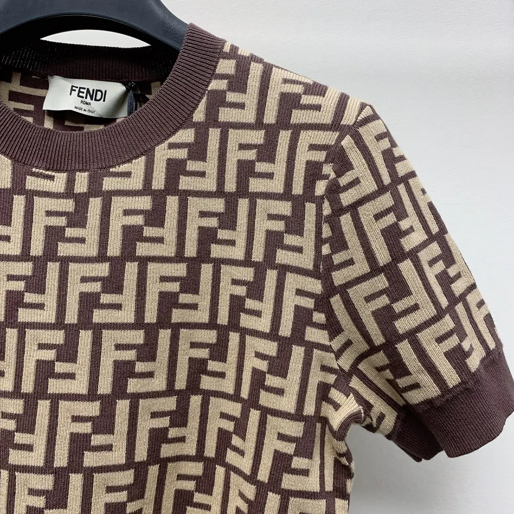 Fendi Women Sweater Brown FF Cotton - image 5
