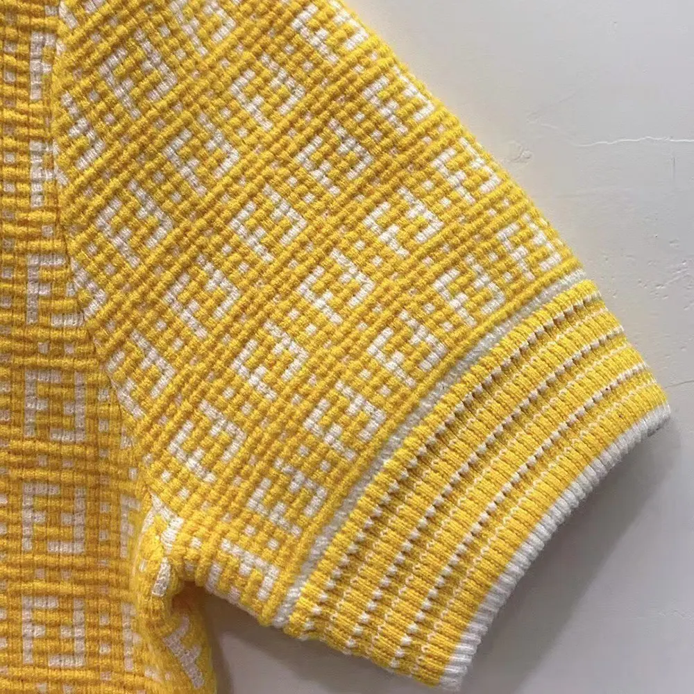 Fendi Women Sweater Yellow FF Cotton Jumper - image 6