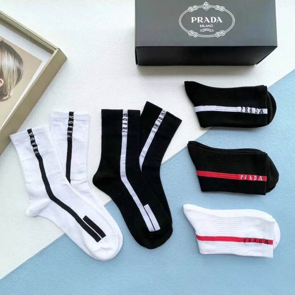 Prada Unisex Re-Nylon Knit Socks 5pcs - image 6