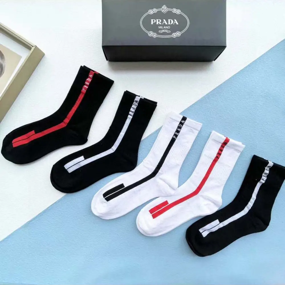 Prada Unisex Re-Nylon Knit Socks 5pcs - image 4