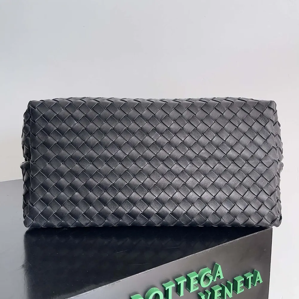 Bottega Veneta Women Large Andiamo in Lambskin Leather-Black/Silver - image 6