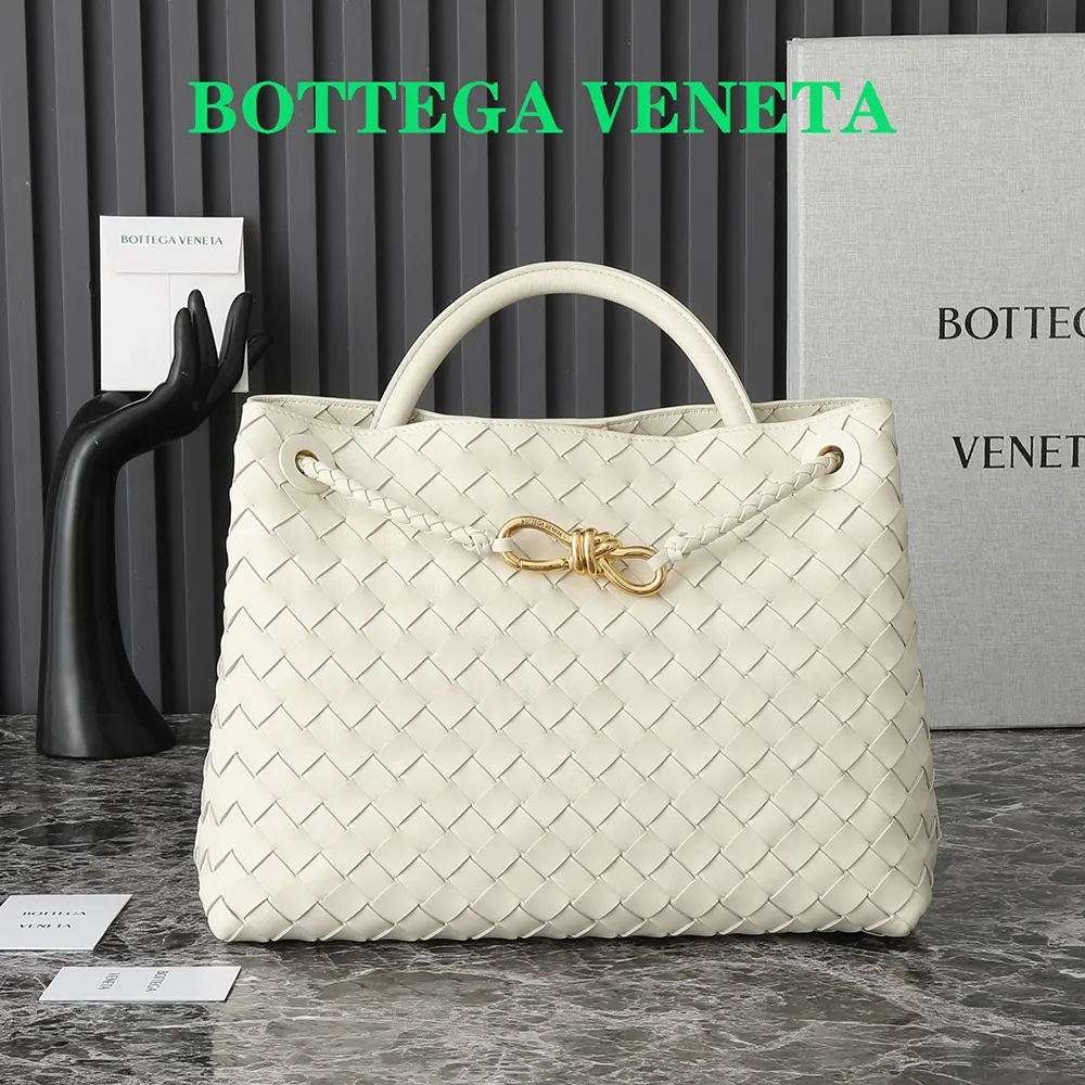 Close-up of supple intrecciato leather weave on Bottega Veneta bag