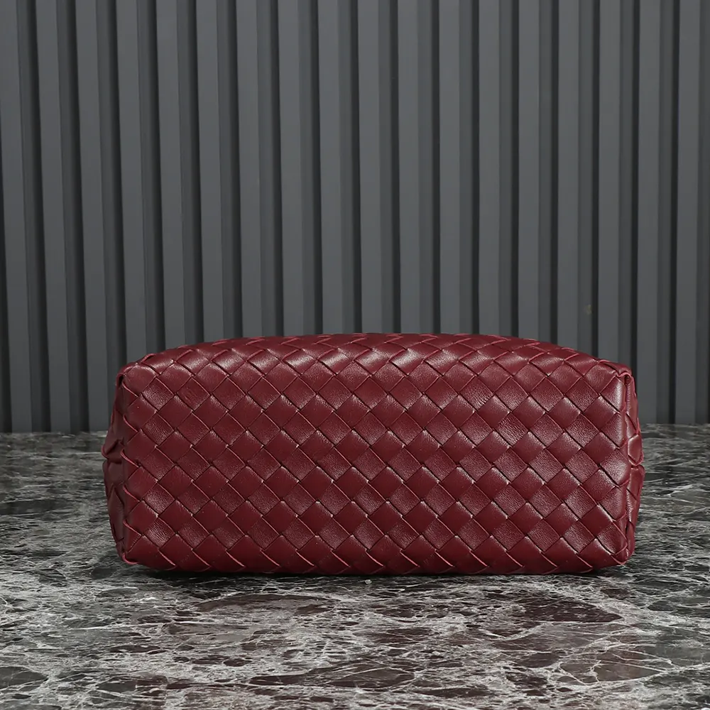 Bottega Veneta Women Medium Andiamo in Supple Intrecciato Leather-Maroon - image 6