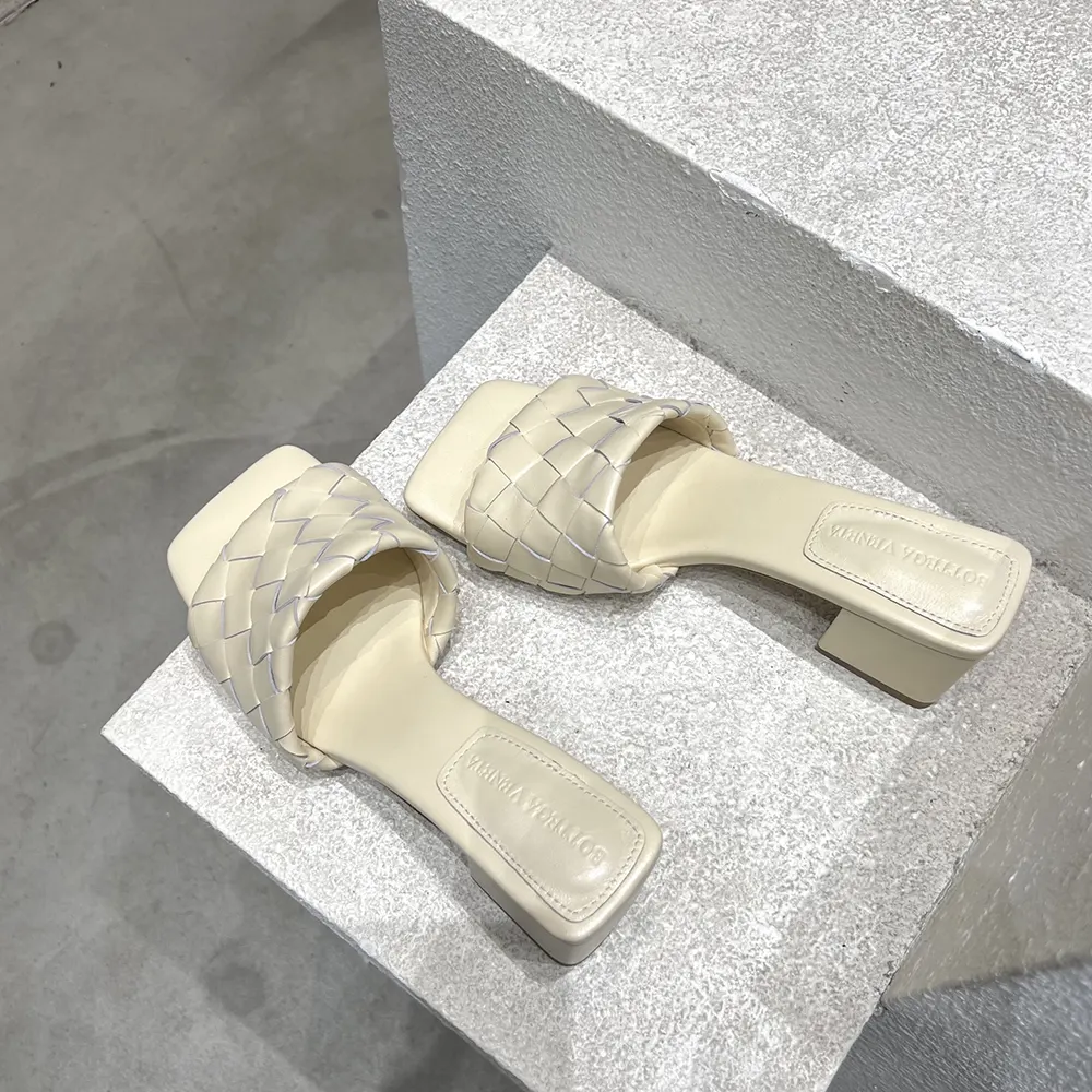 Bottega Veneta Women Parco Mule-White - image 5