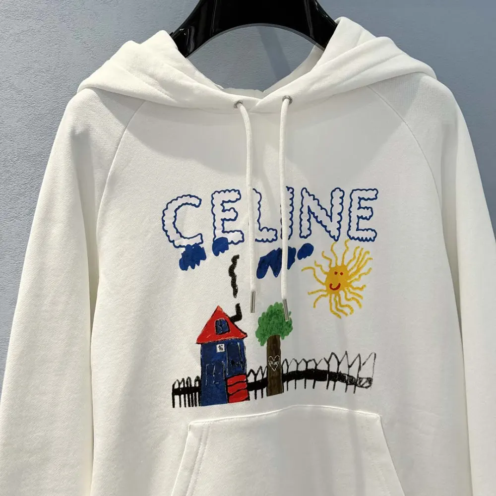 Celine Women 70’S Hoodie In Cotton Fleece - image 5