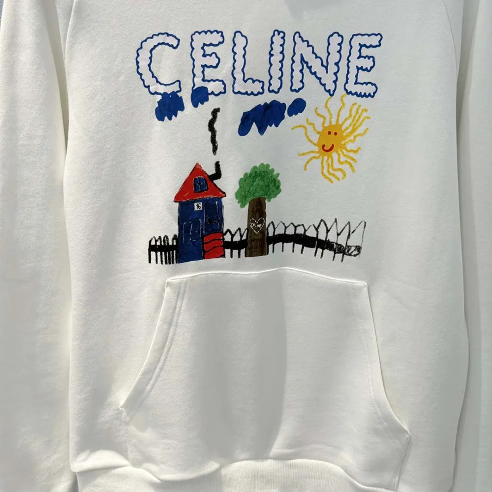 Celine Women 70’S Hoodie In Cotton Fleece - image 7