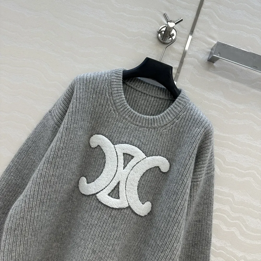 Celine Men Crew Neck Sweater In Ribbed Wool - image 4
