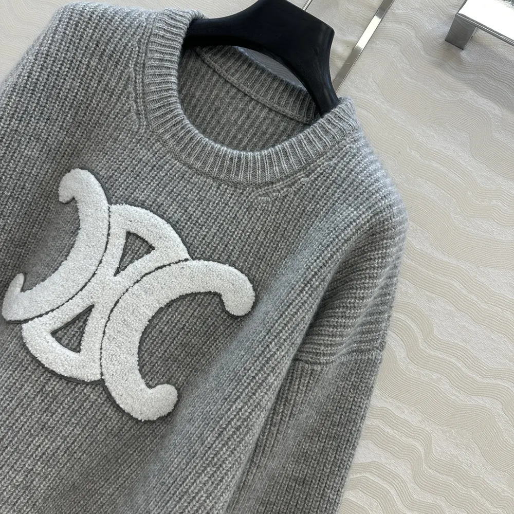 Celine Men Crew Neck Sweater In Ribbed Wool - image 5