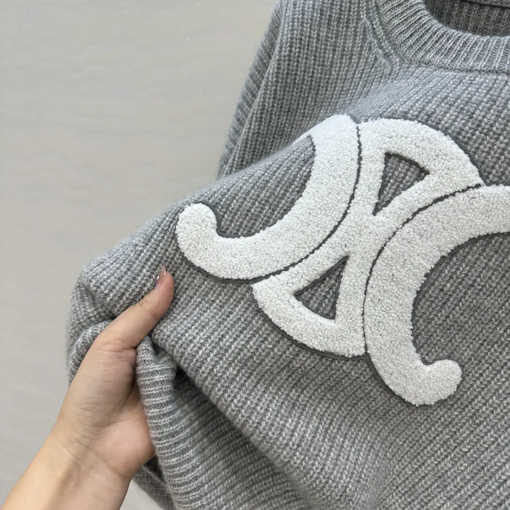 Celine Men Crew Neck Sweater In Ribbed Wool - image 7