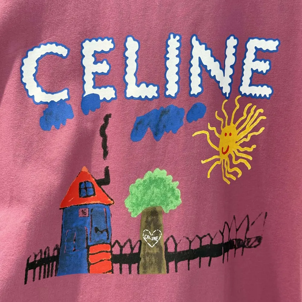 Celine Men Loose T-Shirt In Cotton Jersey-Rose - image 5