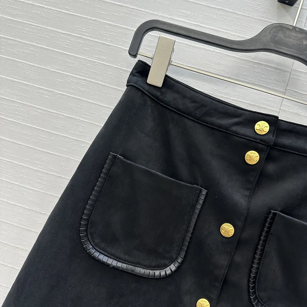 Celine Women Mini Skirt In Suede - image 5