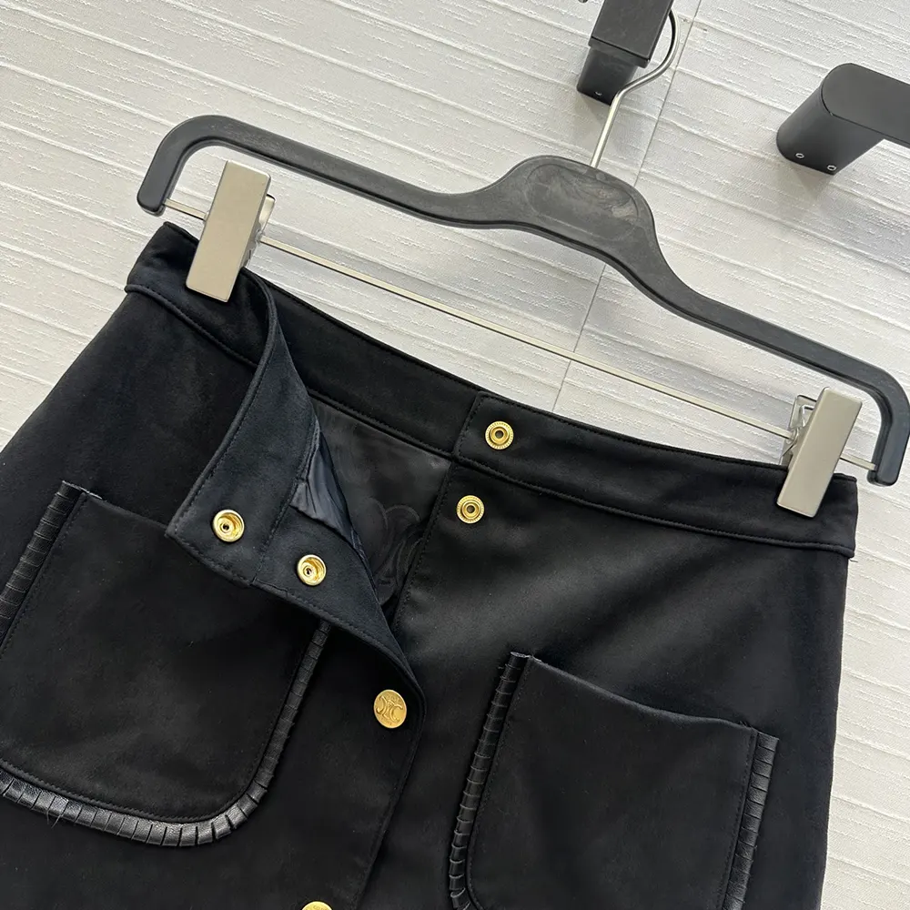 Celine Women Mini Skirt In Suede - image 9