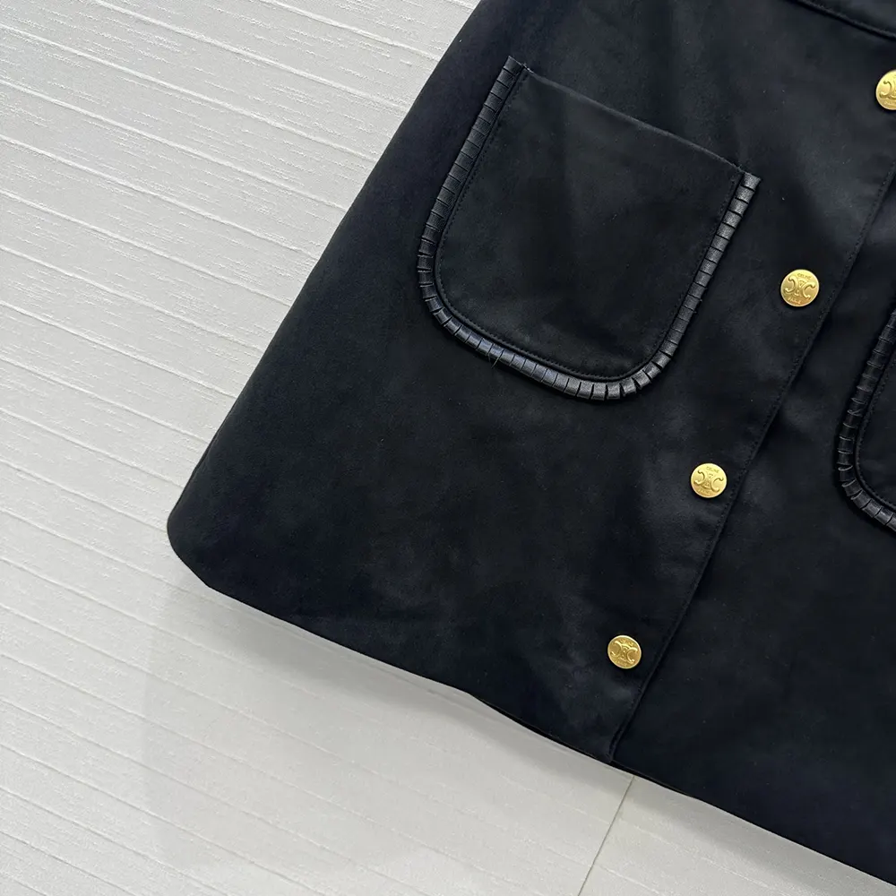 Celine Women Mini Skirt In Suede - image 8