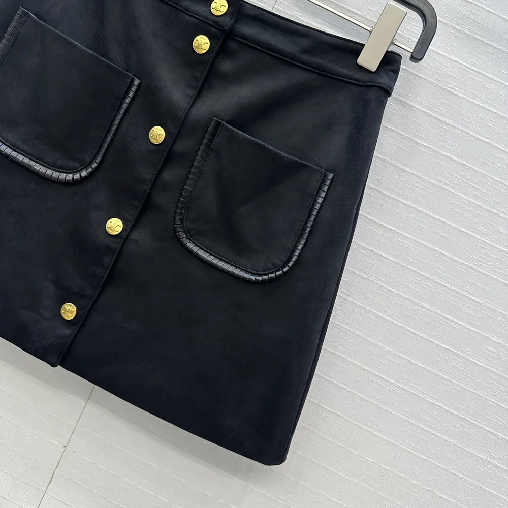 Celine Women Mini Skirt In Suede - image 6