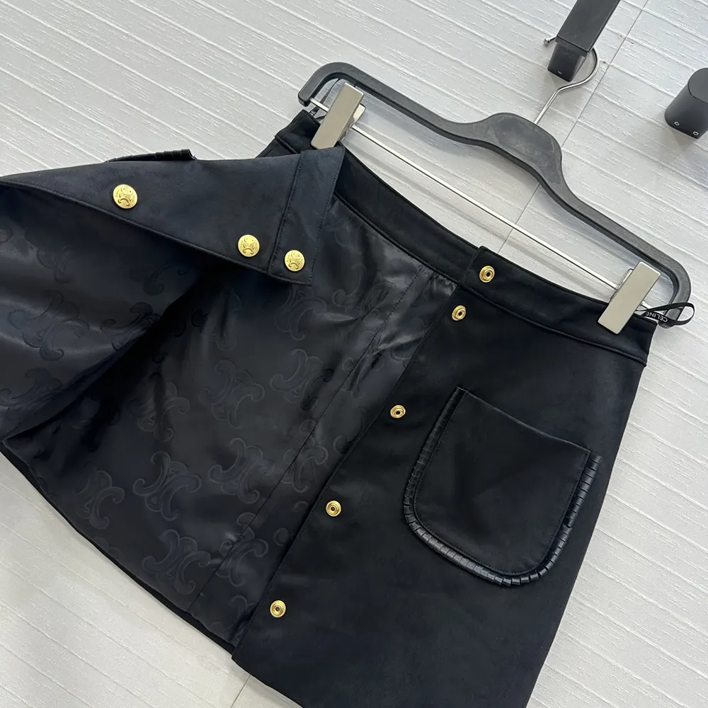 Celine Women Mini Skirt In Suede - image 7
