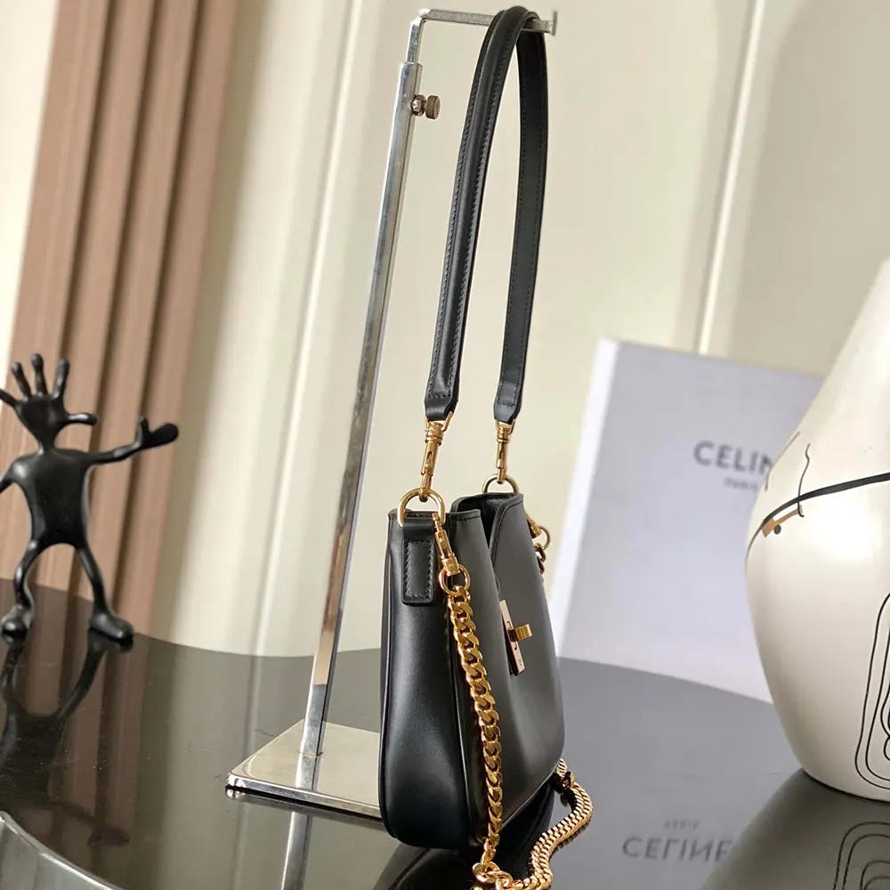 Celine Women Shoulder Camille 16 Soft In Smooth Calfskin-Black - image 4