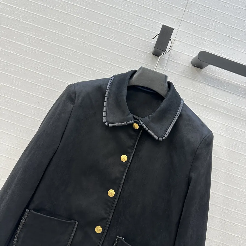 Celine Women Straight Blouson Jacket In Suede - image 4
