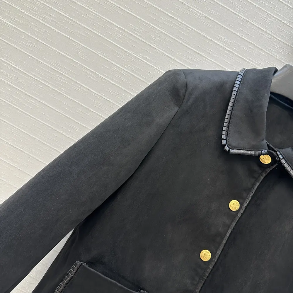 Celine Women Straight Blouson Jacket In Suede - image 6